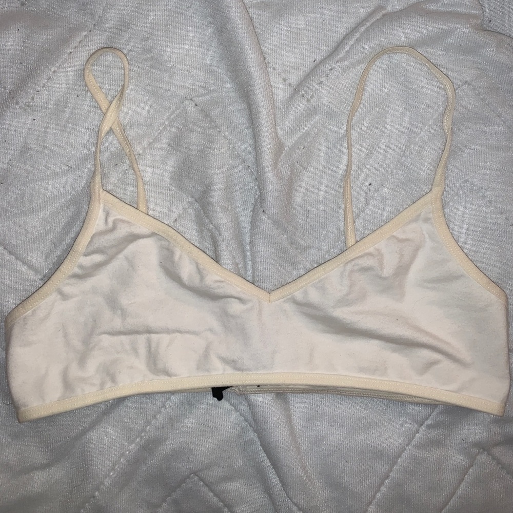 white bralette from urban outfitters